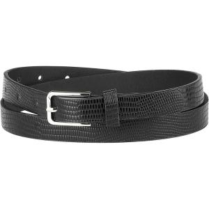 imageAllegra K Womens Skinny Waist Belts Single Pin Buckle Cute Animal Printed Pants Dress Thin Faux Leather BeltLizard Printed Black