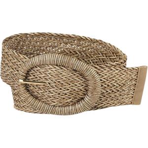 imageAllegra K Womens Woven Belts Wide Waist Belts for Dress Decor AdjustableBrown