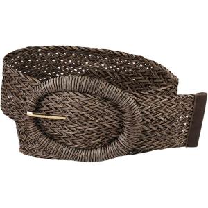 imageAllegra K Womens Woven Belts Wide Waist Belts for Dress Decor AdjustableCoffee