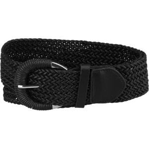 imageAllegra K Woven Plus Size Waist Belts Wide Braided Belts for Women Dress Metal BuckleBlack