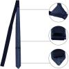 imageAllegra K Knitted Neckties for Men Regular Tie Heart Print Ties One Size Black Navy Blue