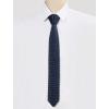 imageAllegra K Knitted Neckties for Men Regular Tie Heart Print Ties One Size Black Navy Blue