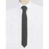 imageAllegra K Knitted Neckties for Men Regular Tie Heart Print TiesBlack White