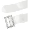 imageAllegra K Ladies Grommet Clear Waist Belts for Jeans Transparent Belts Pin BuckleClear