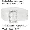imageAllegra K Ladies Grommet Clear Waist Belts for Jeans Transparent Belts Pin BuckleClear