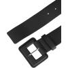 imageAllegra K Ladies Plus Size Pure Belts Adjustable Rectangle Buckle Wide Waistband Belt for DressBlack