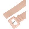 imageAllegra K Ladies Plus Size Pure Belts Adjustable Rectangle Buckle Wide Waistband Belt for DressPink