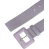 imageAllegra K Ladies Plus Size Pure Belts Adjustable Rectangle Buckle Wide Waistband Belt for DressPurple