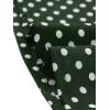 imageAllegra K Polka Dots Blouse for Womens Contrast Tie Peter Pan Collar Vintage ShirtDark Green