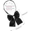 imageAllegra K PreTied Bowknot Bow Tie for Women Adjustable Bowtie Solid ColorBlack