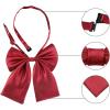 imageAllegra K PreTied Bowknot Bow Tie for Women Adjustable Bowtie Solid ColorRed