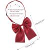 imageAllegra K PreTied Bowknot Bow Tie for Women Adjustable Bowtie Solid ColorRed