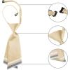 imageAllegra K Pretied Bowtie for Women Uniform Necktie Adjustable Strap StripedLight Champagne