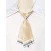 imageAllegra K Pretied Bowtie for Women Uniform Necktie Adjustable Strap StripedLight Champagne