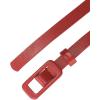 imageAllegra K Skinny Slim Thin Nonporous Waist Belt Rectangle Buckle PU Leather Solid Simple Belts for Jeans DressRed