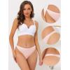 imageAllegra K Thongs for Women Packs GString Panties Breathable HiCut Tangas Underwear6 Pink