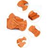 imageAllegra K Women Bowtie Ornament Press Stud Button Elastic Waist Cinch BeltOrange