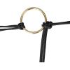 imageAllegra K Women PU Leather Skinny Rope Belt Round Ring Endings Self Tie Waistband Thin Waist StrapBlack
