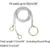 imageAllegra K Women PU Leather Skinny Rope Belt Round Ring Endings Self Tie Waistband Thin Waist StrapSilver