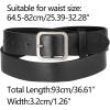 imageAllegra K Women Pin Buckle Belt Soft Wide Waist Belt Casual Dresses Jeans PantsBlack silvery Buckle