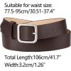 imageAllegra K Women Pin Buckle Belt Soft Wide Waist Belt Casual Dresses Jeans PantsCoffee silvery Buckle
