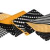 imageAllegra K Women Polka Dot Stripe Chain Print Long Skinny Scarf Neck Scarves Neckerchief HairbandBlack