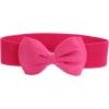imageAllegra K Womens Bowknot Elastic Belts 24quot Width Elegant Cute Stretchy Cinch Waistband for Dress WeddingFuchsia