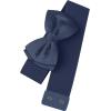 imageAllegra K Womens Bowknot Elastic Belts 24quot Width Elegant Cute Stretchy Cinch Waistband for Dress WeddingNavy Blue