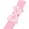 imageAllegra K Womens Bowknot Elastic Belts 24quot Width Elegant Cute Stretchy Cinch Waistband for Dress WeddingPink
