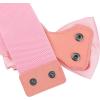imageAllegra K Womens Bowknot Elastic Belts 24quot Width Elegant Cute Stretchy Cinch Waistband for Dress WeddingPink