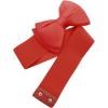 imageAllegra K Womens Bowknot Elastic Belts 24quot Width Elegant Cute Stretchy Cinch Waistband for Dress WeddingRed