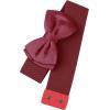 imageAllegra K Womens Bowknot Elastic Belts 24quot Width Elegant Cute Stretchy Cinch Waistband for Dress WeddingWine Red