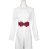imageAllegra K Womens Bowknot Elastic Belts 24quot Width Elegant Cute Stretchy Cinch Waistband for Dress WeddingWine Red