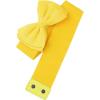 imageAllegra K Womens Bowknot Elastic Belts 24quot Width Elegant Cute Stretchy Cinch Waistband for Dress WeddingYellow