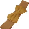 imageAllegra K Womens Bowknot Elastic Belts 24quot Width Elegant Cute Stretchy Cinch Waistband for Dress WeddingYellow Brown