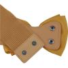imageAllegra K Womens Bowknot Elastic Belts 24quot Width Elegant Cute Stretchy Cinch Waistband for Dress WeddingYellow Brown
