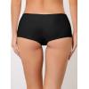 imageAllegra K Womens Boyshorts Underwear Unlined Invisible Mid Rise Stretch Solid PantiesBlack