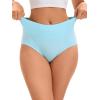 imageAllegra K Womens Cotton High Waist Available in Plus Size Tummy Control UnderwearBlue