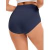 imageAllegra K Womens Cotton High Waist Available in Plus Size Tummy Control UnderwearDark Gray Blue