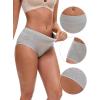 imageAllegra K Womens Cotton High Waist Available in Plus Size Tummy Control UnderwearGray