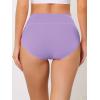 imageAllegra K Womens Cotton High Waist Available in Plus Size Tummy Control UnderwearLight Purple