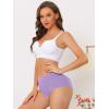 imageAllegra K Womens Cotton High Waist Available in Plus Size Tummy Control UnderwearLight Purple