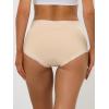 imageAllegra K Womens Cotton Underwear HighRise Lace Trim Tummy Control Full Coverage BriefBeige
