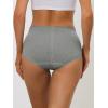 imageAllegra K Womens Cotton Underwear HighRise Lace Trim Tummy Control Full Coverage BriefGray