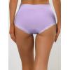 imageAllegra K Womens Cotton Underwear HighRise Lace Trim Tummy Control Full Coverage BriefPurple