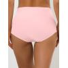 imageAllegra K Womens Elastic HighWaisted Brief Breathable No Show Hipster UnderwearMid Pink