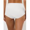 imageAllegra K Womens Elastic HighWaisted Brief Breathable No Show Hipster UnderwearWhite