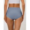 imageAllegra K Womens HiCut Ribbed High Waist Tummy Control Underwear Available in Plus SizeBlue