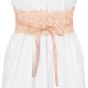 imageAllegra K Womens Lace Wide Waist Belt Wrap Around Obi Corset Cinch Belts BowknotPink