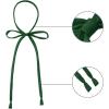 imageAllegra K Womens Long Bow Tie Self Tied Adjustable Solid Color JK Necktie Ribbon BowtieDeep Green